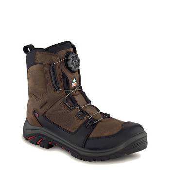 Red Wing Férfi Tradesman 8-inch Waterproof CSA Safety Toe Munkavédelmi Bakancs Barna